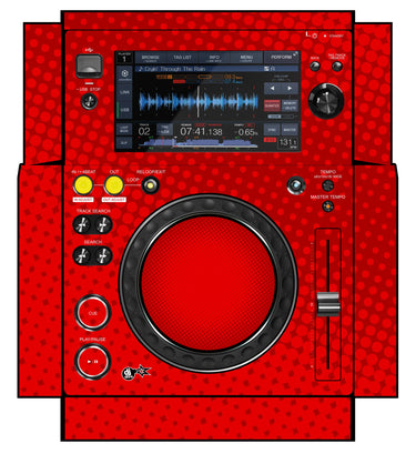 Pioneer DJ XDJ 700 Skin Gradienter Red